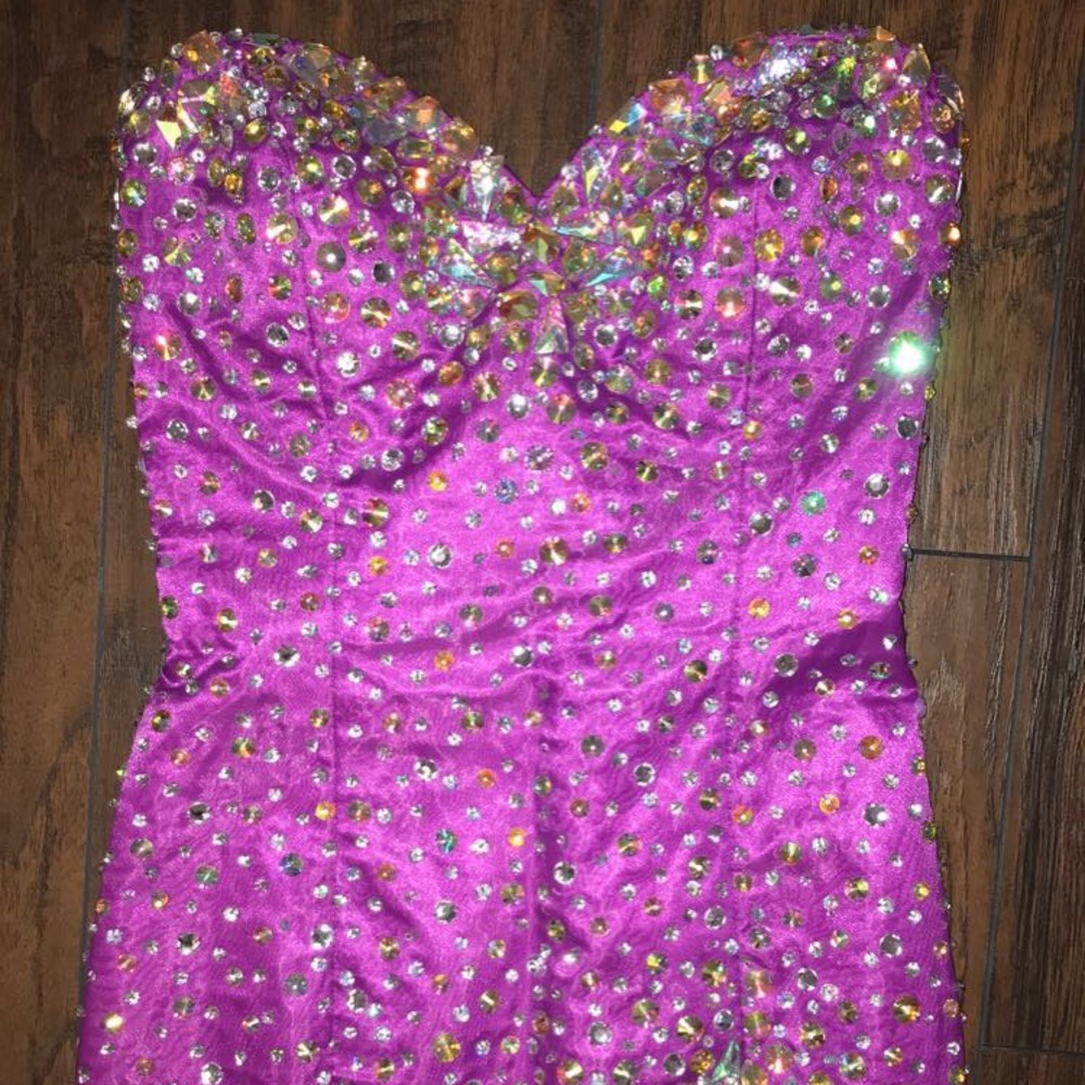 Purple prom dress